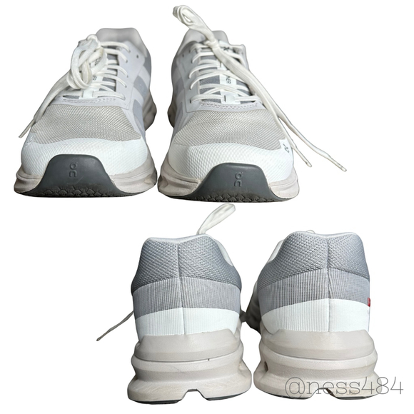 ON Cloud 5 Women's Running Shoes White Light Grey/WHITE Size 10 W US - Picture 4 of 6